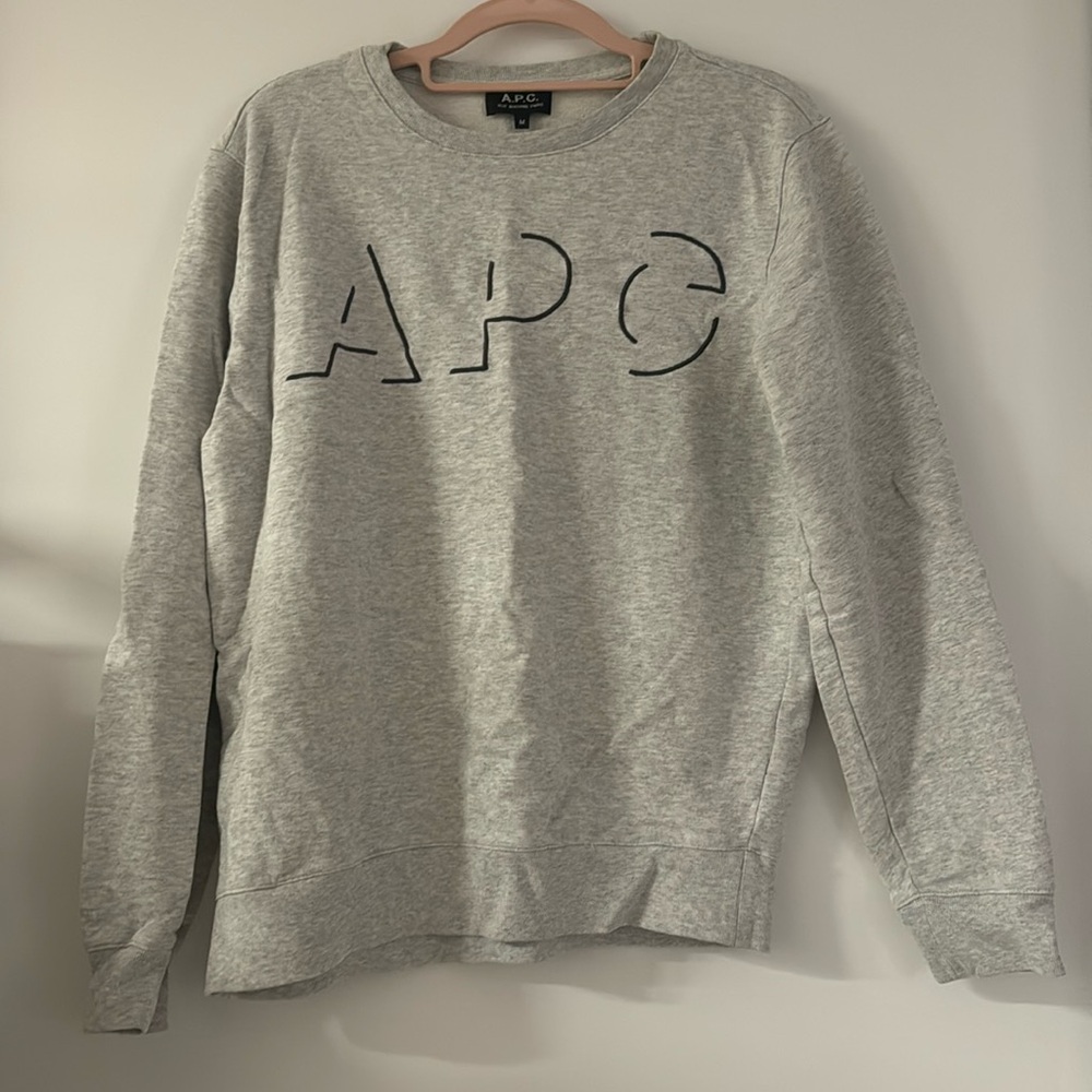 A.P.C. Gray Crewneck Sweater